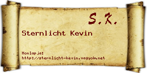 Sternlicht Kevin névjegykártya
